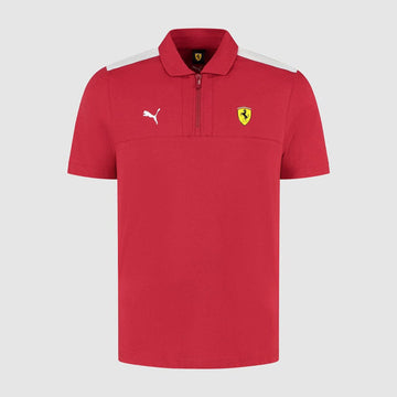 FERRARI SF MENS POLO DARK CHERRY
